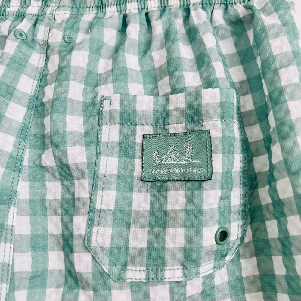 Zara Kids Gingham Swim Trunks - Picture 7 of 8
